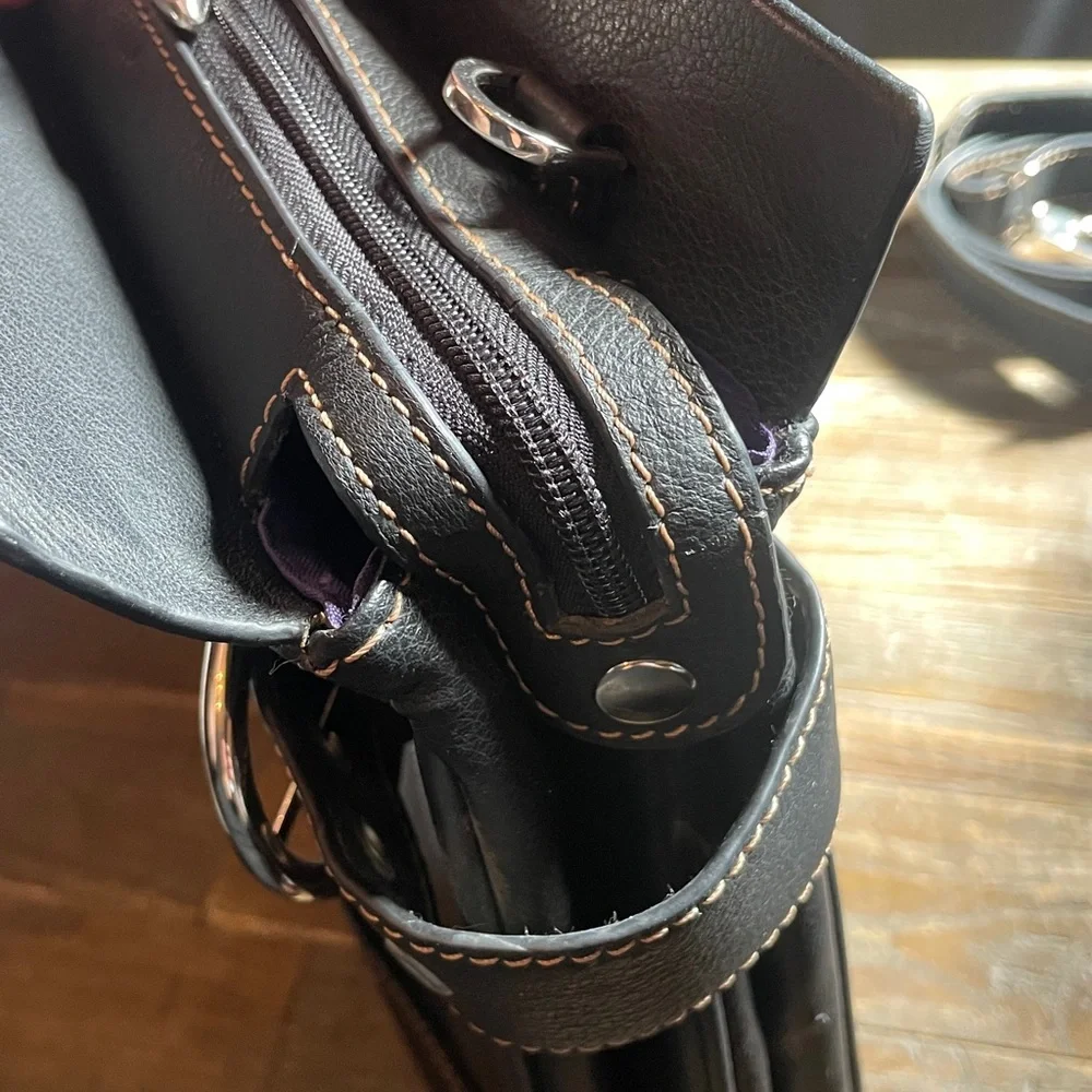 Franklin Covey Pebbled Faux Leather Briefcase🖤